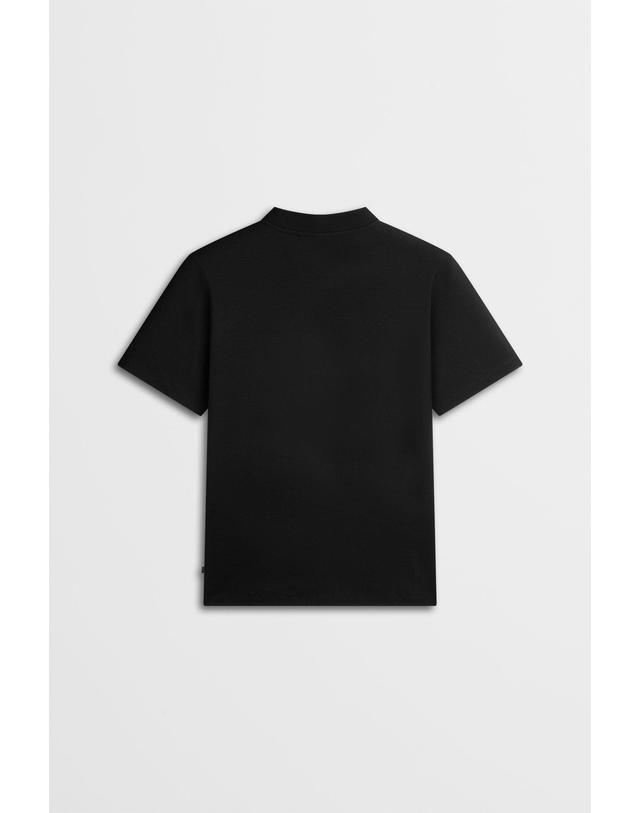 제이린드버그 [J.LINDEBERG] [Men Collection] 에이스 모크넥 티셔츠(black)_블랙 1525126522 착용컷