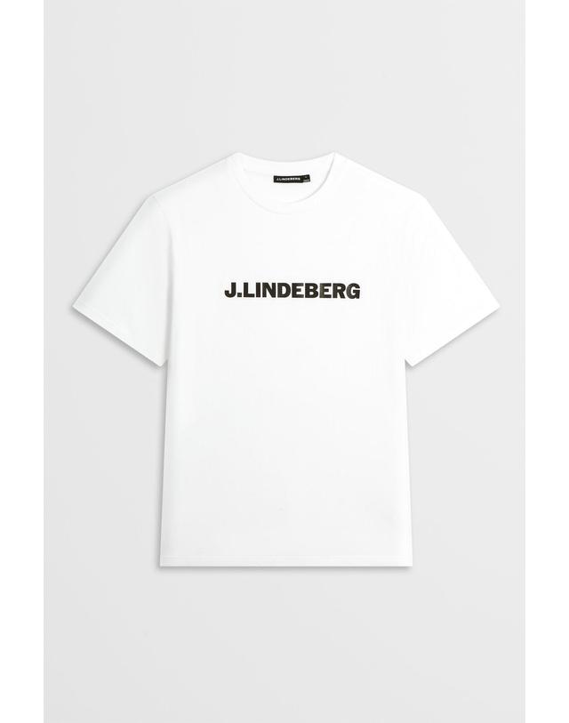 제이린드버그 [J.LINDEBERG] [Men Collection] 파시 로고 티_화이트 1525126509 착용컷