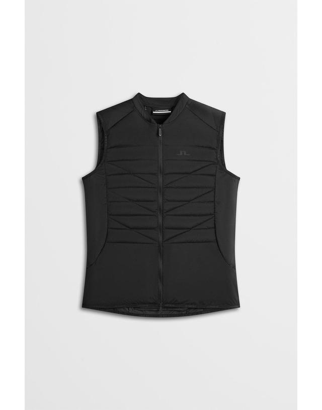 제이린드버그 [J.LINDEBERG] [Women] 줄리아나 프로 팩 베스트(black logo)_블랙 1565111313 착용컷