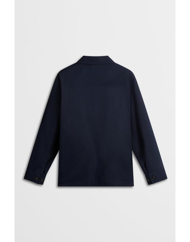 제이린드버그 [J.LINDEBERG] [Men Collection] 이스턴 워크웨어 오버 셔츠_네이비 1525111506 착용컷