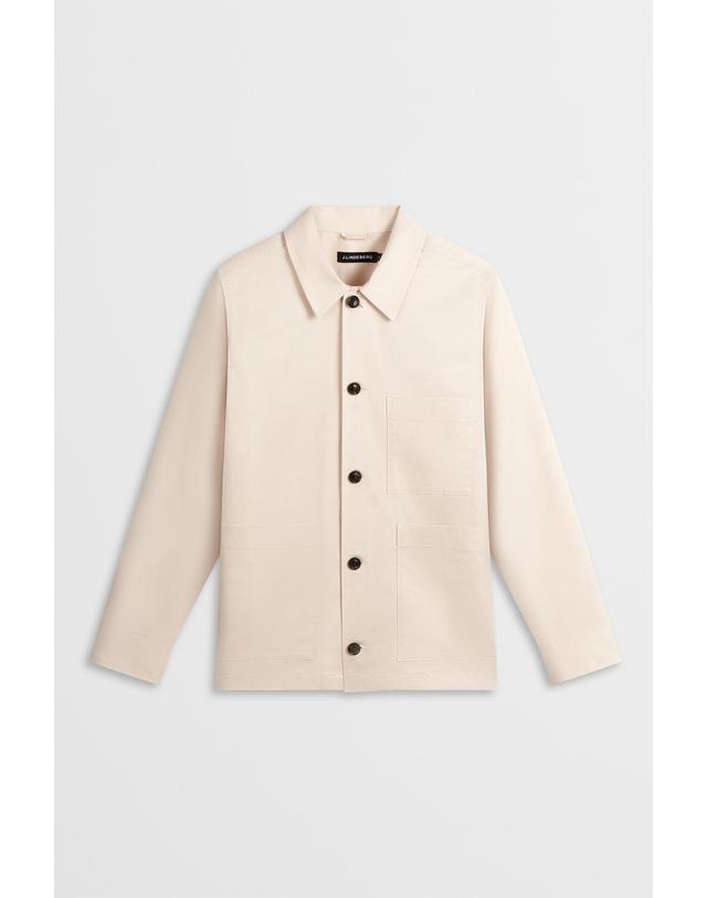 제이린드버그 [J.LINDEBERG] [Men Collection] 이스턴 워크웨어 오버 셔츠_라이트 베이지 1525111507 착용컷
