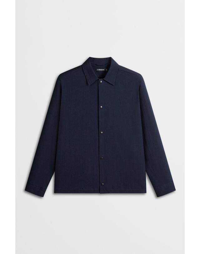 제이린드버그 [J.LINDEBERG] [Men Collection] 셀리안 시어서커 오버 셔츠_네이비 1525111509 착용컷
