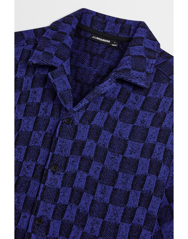 제이린드버그 [J.LINDEBERG] [Men Collection] 토르파 리조트 저지 셔츠_블루 1525126505 착용컷