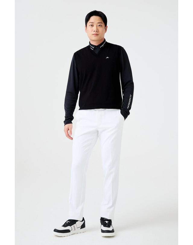제이린드버그 [J.LINDEBERG] [Men] 라마 니티드 베스트_블랙 1515128802 착용컷