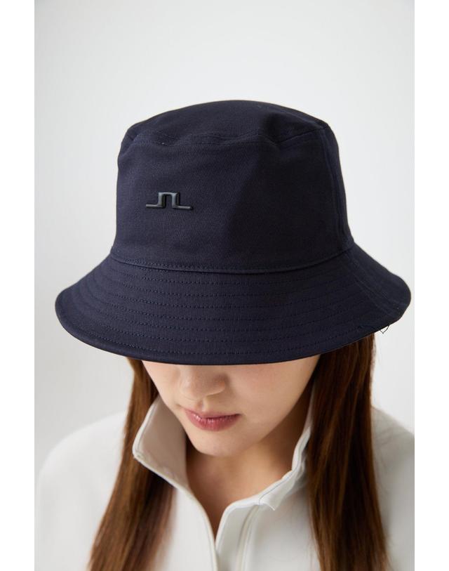 제이린드버그 [J.LINDEBERG] [Women] 시리 버킷햇(black logo) _네이비 1545171001 착용컷