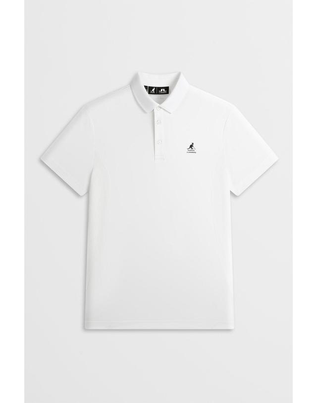제이린드버그 [J.LINDEBERG] [Men] [KANGOL] 제이슨 폴로_화이트 1515326607 착용컷