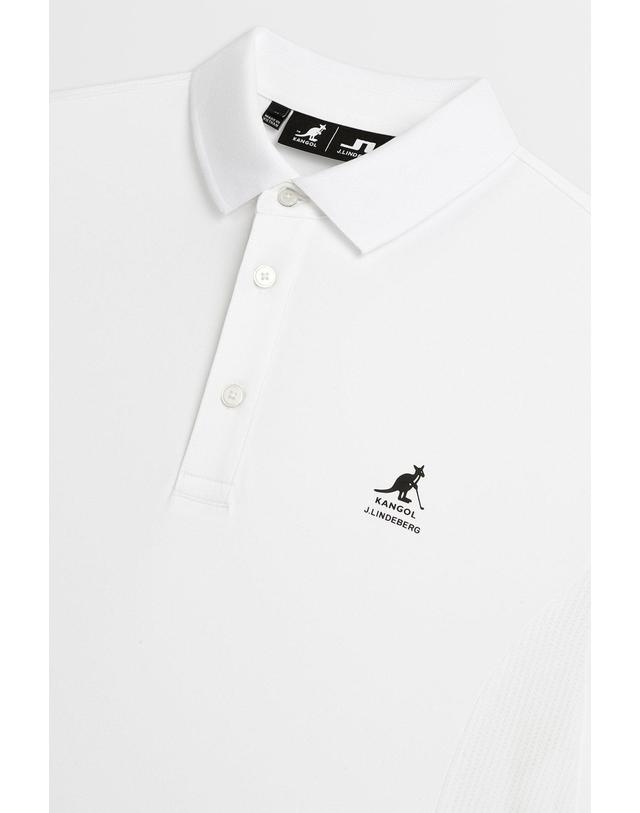 제이린드버그 [J.LINDEBERG] [Men] [KANGOL] 제이슨 폴로_화이트 1515326607 착용컷