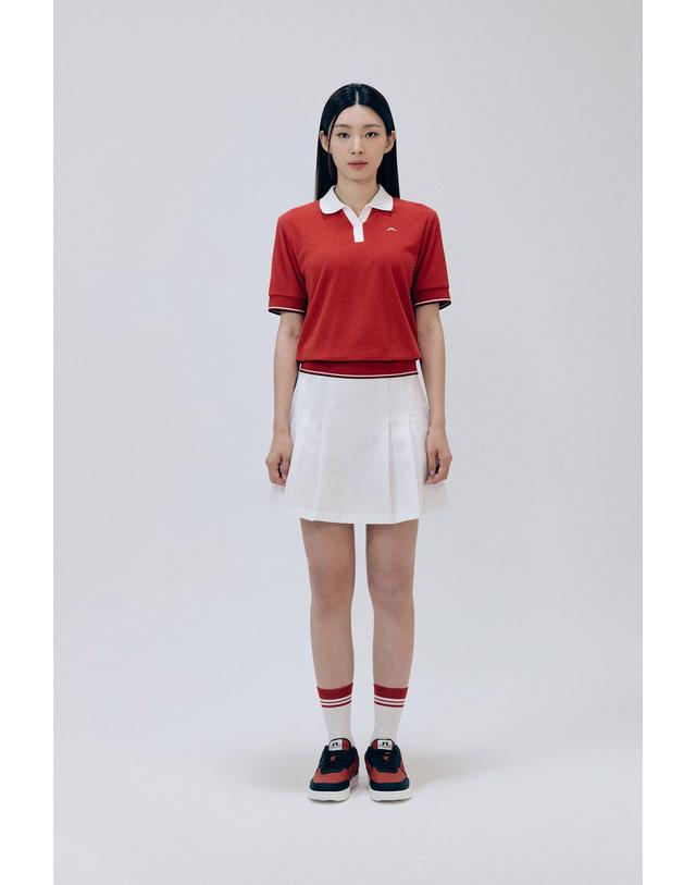 제이린드버그 [J.LINDEBERG] [Women] 포피 플리티드 스커트_화이트 1545343804 착용컷