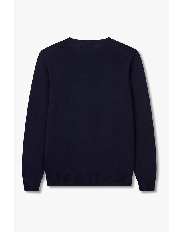 제이린드버그 [J.LINDEBERG] [Men Collection] 라일 메리노 크루넥 스웨터_네이비 1525328512 착용컷