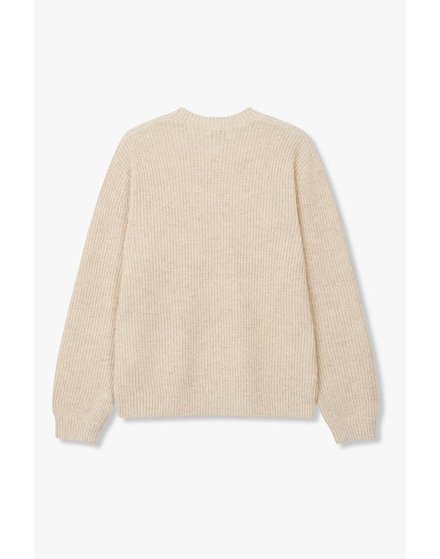 제이린드버그 [J.LINDEBERG] [Men Collection] 비토르 브이넥 헤비 니트_베이지 1525328506 착용컷