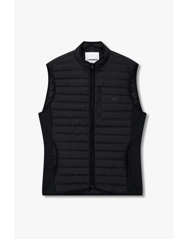 제이린드버그 [J.LINDEBERG] [Men Collection] 페이스 다운 라이너 베스트_블랙 1525311501 착용컷