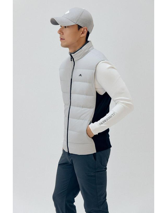 제이린드버그 [J.LINDEBERG] [Men] 군나르 다운 하이브리드 베스트_그레이 1515328906 착용컷