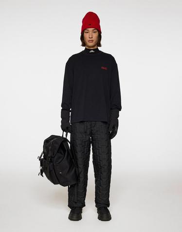 [J.LINDEBERG] [Men Collection] 월시 LS 에이프레스 티셔츠_블랙 1526126607