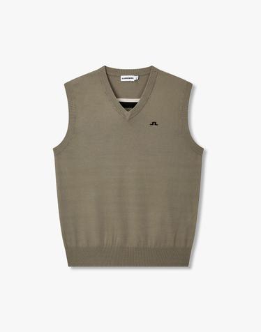 [J.LINDEBERG] [Men] 라마 스웨터 베스트 _다크 카키 1516128805