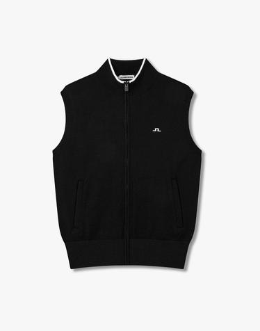 [J.LINDEBERG] [Women] 몰리 스웨터 집업 베스트 _블랙 1546128922