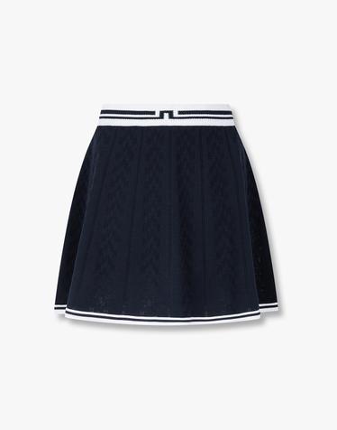 [J.LINDEBERG] [Women] 파멜라 포인텔 니티드 스커트_네이비 1546143001
