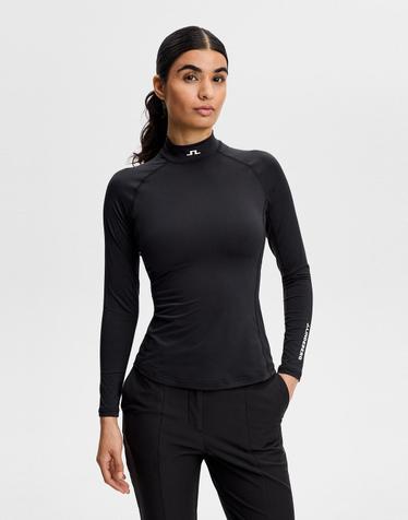 [J.LINDEBERG] [Women] 엘라 컴프레션 탑_블랙 1546326012