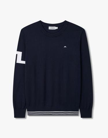 [J.LINDEBERG] [Men] 헨드릭스 크루넥 스웨터 _네이비 1516328805