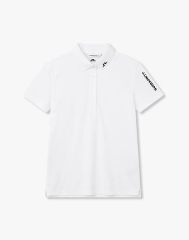[J.LINDEBERG] [Women] 투어 테크 폴로_화이트 1546326001