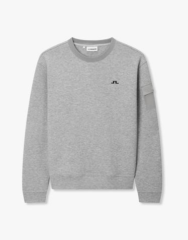 [J.LINDEBERG] [Men] 엘리오 셋업 크루넥_라이트 그레이 1516326932