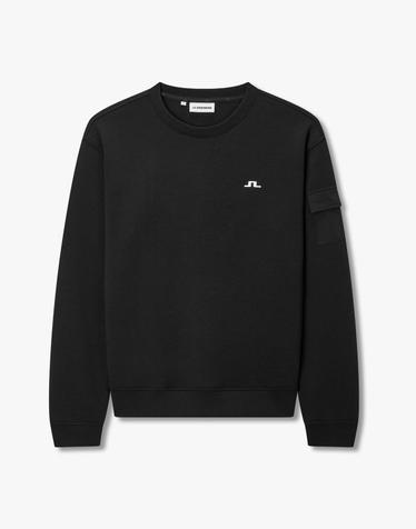 [J.LINDEBERG] [Men] 엘리오 셋업 크루넥_블랙 1516326931