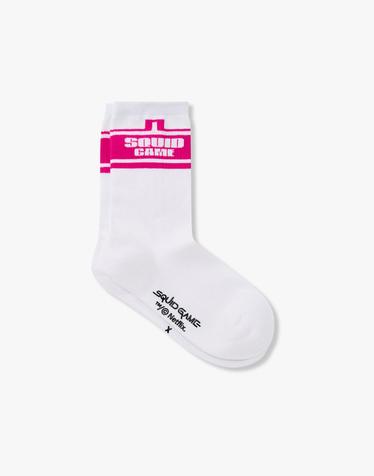 [J.LINDEBERG] [신세계백화점 x 오징어 게임3] 남녀공용 하프 삭스_핑크 1515374953