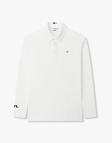 [J.LINDEBERG] [Men] 제트 AR 롱 슬리브 폴로_화이트 1516326905