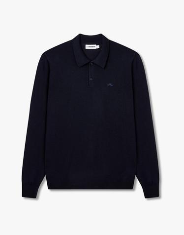 [J.LINDEBERG] [Men Collection] 카이 니티드 메리노 폴로_네이비 1526328501