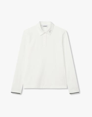 [J.LINDEBERG] [Women] 리라 AR 롱 슬리브 폴로_화이트 1546326907