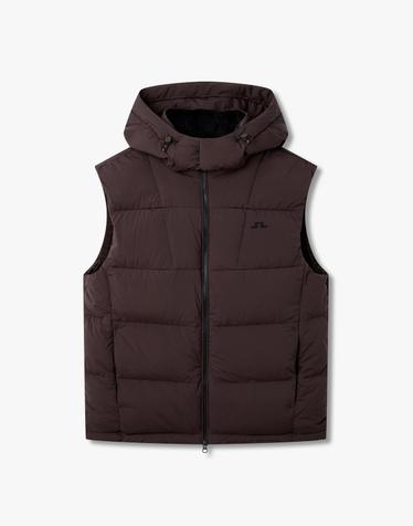 [J.LINDEBERG] [Men] 어거스트 스윙 다운 베스트_브라운 1516311916