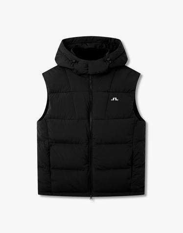[J.LINDEBERG] [Men] 어거스트 스윙 다운 베스트_블랙 1516311915