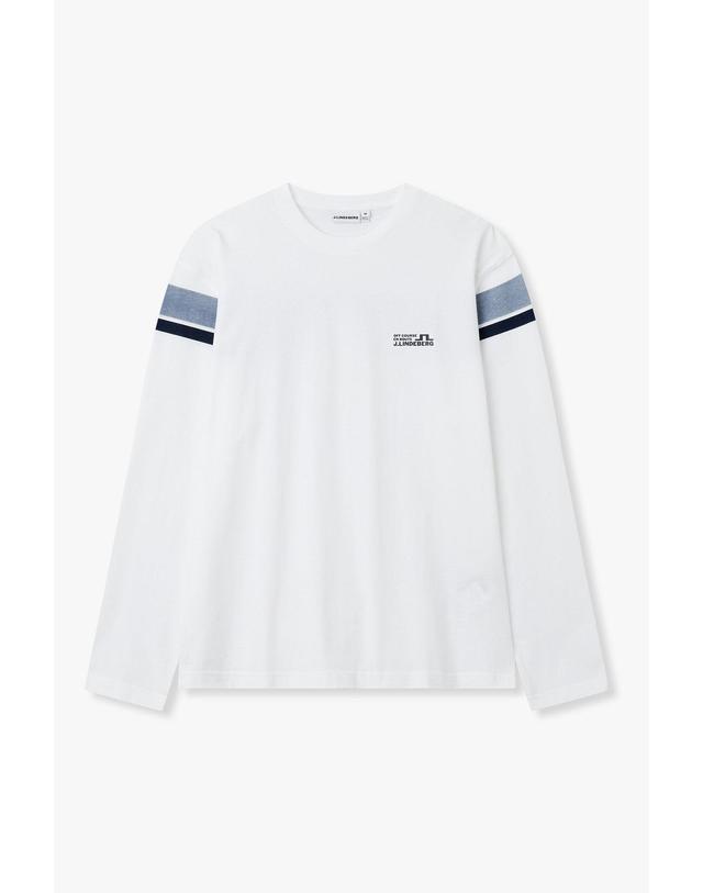 제이린드버그 [J.LINDEBERG] [Men Collection] 월시 LS 브리지 티셔츠 _화이트 1526126603 착용컷