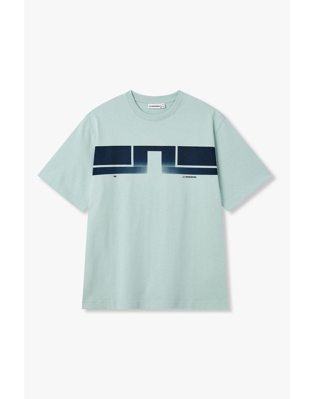 제이린드버그 [J.LINDEBERG] [Men Collection] 파시 로고 티 _블루 1526126601 착용컷