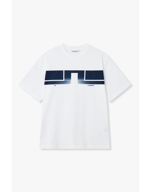 제이린드버그 [J.LINDEBERG] [Men Collection] 파시 로고 티 _화이트 1526126602 착용컷