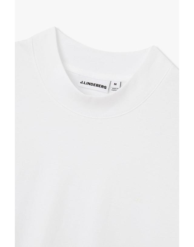 제이린드버그 [J.LINDEBERG] [Men Collection] 에이스 모크넥 티셔츠_화이트 1526326500 착용컷