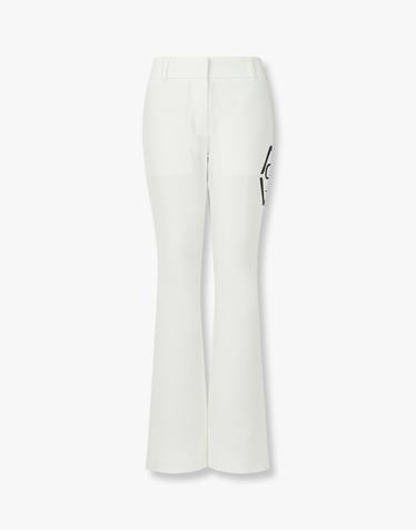 [PHILIPP PLEIN GOLF] [Women] 헥사 빅 로고 부츠컷 팬츠_화이트 PP44140511