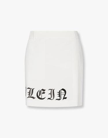 [PHILIPP PLEIN GOLF] [Women] 그래픽 A라인 스커트_화이트 PP44143517