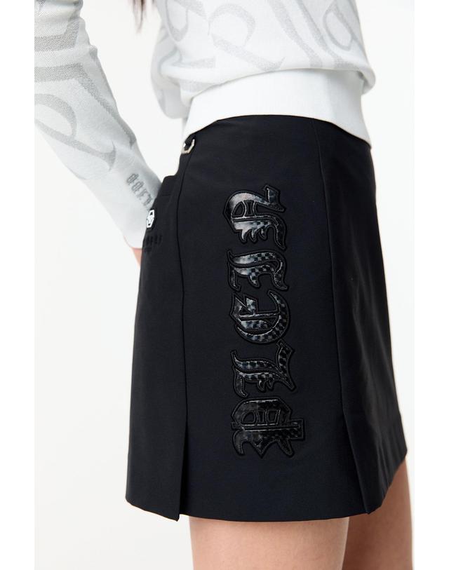 필립플레인골프 [PHILIPP PLEIN GOLF] [Women] 에센셜 H라인 스커트_블랙 PP44143501 착용컷
