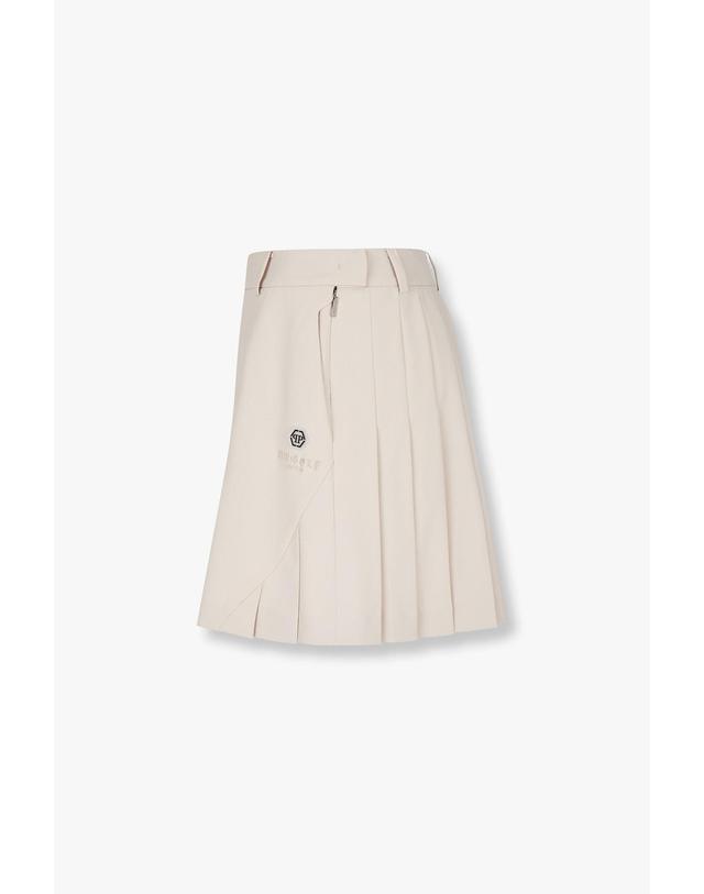 필립플레인골프 [PHILIPP PLEIN GOLF] [Women] 사이드 플리츠 스커트_베이지 PP44143515 착용컷
