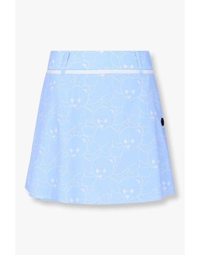 필립플레인골프 [PHILIPP PLEIN GOLF] [Women] 테디 패턴 스커트_스카이블루 PP45143801 착용컷