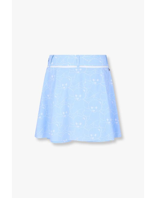 필립플레인골프 [PHILIPP PLEIN GOLF] [Women] 테디 패턴 스커트_스카이블루 PP45143801 착용컷
