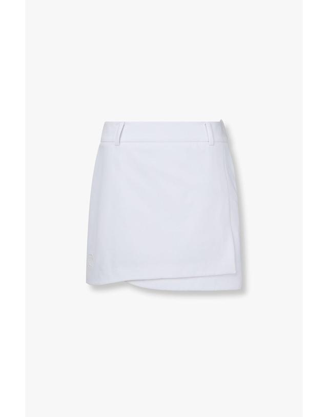 필립플레인골프 [PHILIPP PLEIN GOLF] [Women] 에센셜 스커트(white-embroidery logo)_화이트 PP44343500 착용컷
