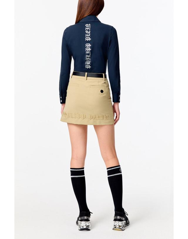 필립플레인골프 [PHILIPP PLEIN GOLF] [Women] 에센셜 스커트_베이지 PP44343502 착용컷