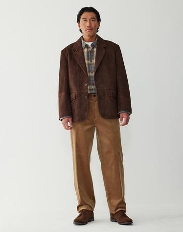 [MAN ON THE BOON] 스웨이드 블레이저_다크 브라운 4715310003