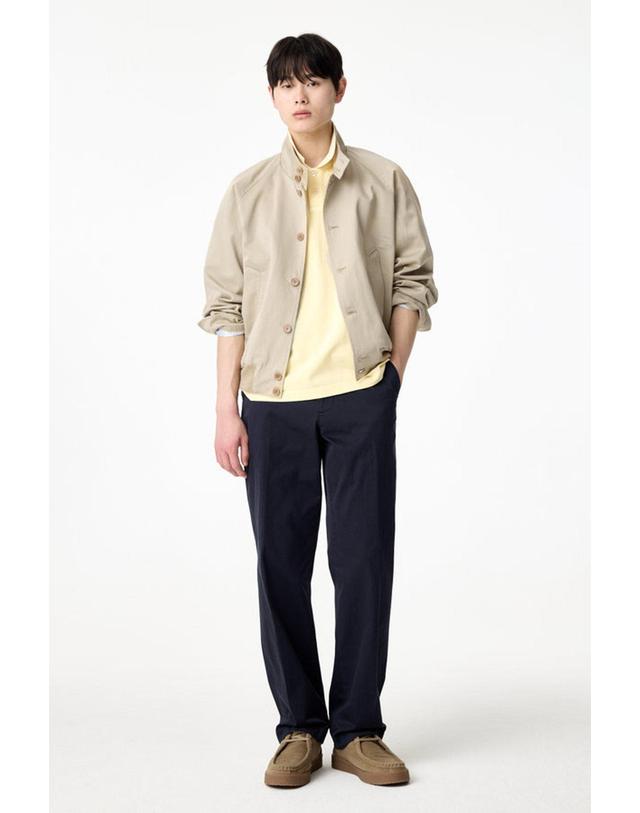 맨온더분 [MAN ON THE BOON] 래글런 슬리브 워시드 코튼 자켓_베이지 4715109004 착용컷