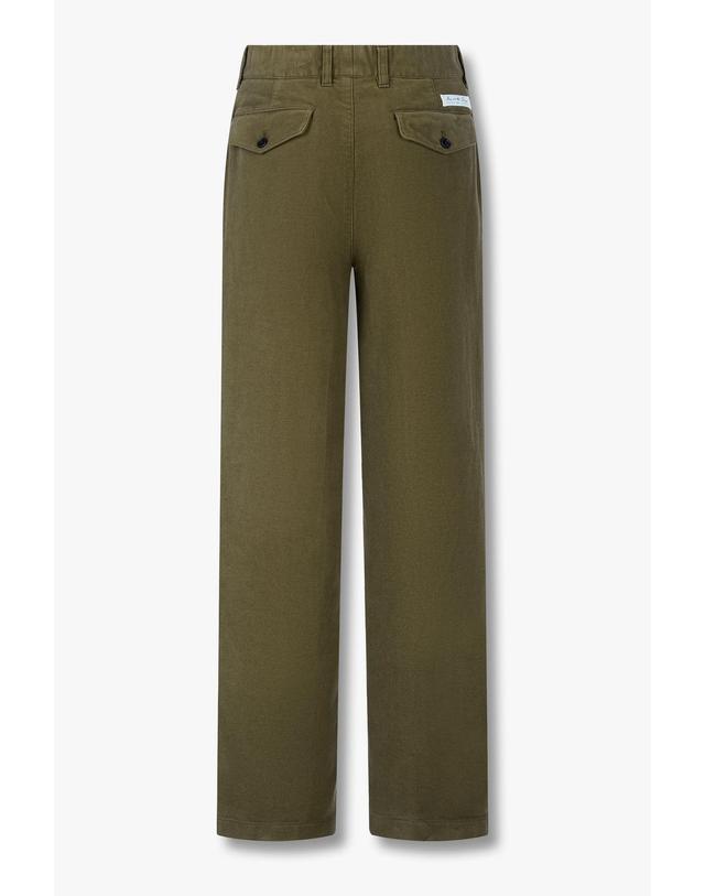 맨온더분 [MAN ON THE BOON] 몰스킨 팬츠_올리브 4715304013 착용컷