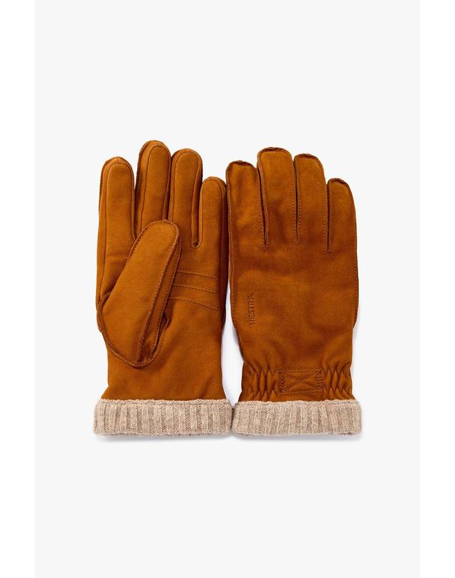 맨온더분 [MAN ON THE BOON] [HESTRA] NUBUCK 글러브_브라운 4715316404 착용컷