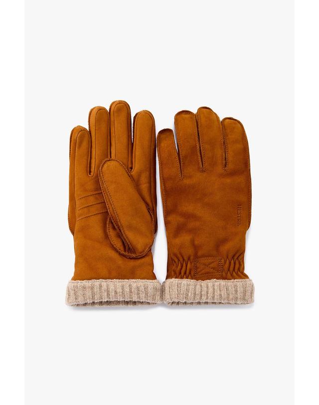 맨온더분 [MAN ON THE BOON] [HESTRA] NUBUCK 글러브_브라운 4715316404 착용컷