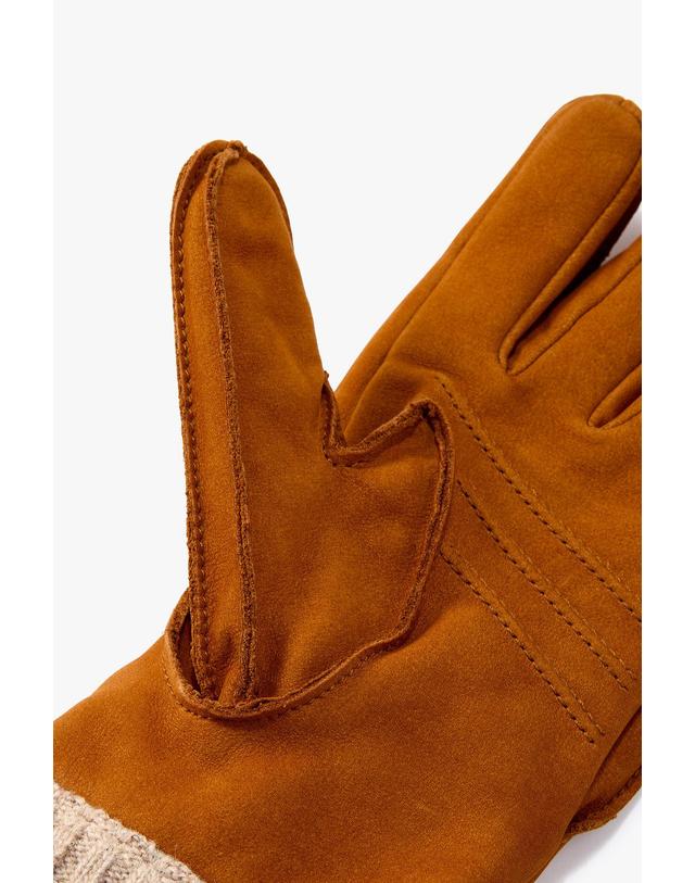 맨온더분 [MAN ON THE BOON] [HESTRA] NUBUCK 글러브_브라운 4715316404 착용컷