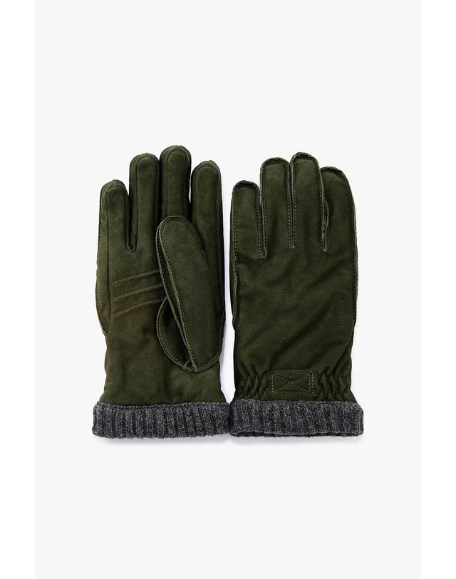 맨온더분 [MAN ON THE BOON] [HESTRA] NUBUCK 글러브_그린 4715316405 착용컷